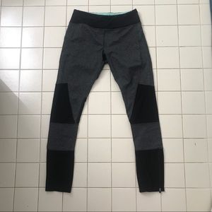 NWOT Kyodan Gray and Black Leggings with Mesh